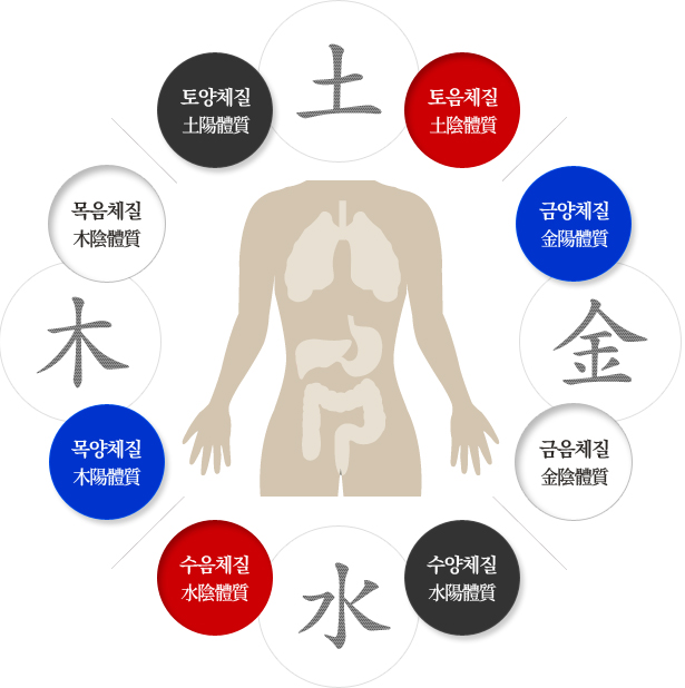 8체질의학 이미지입니다. 아래 설명 참조